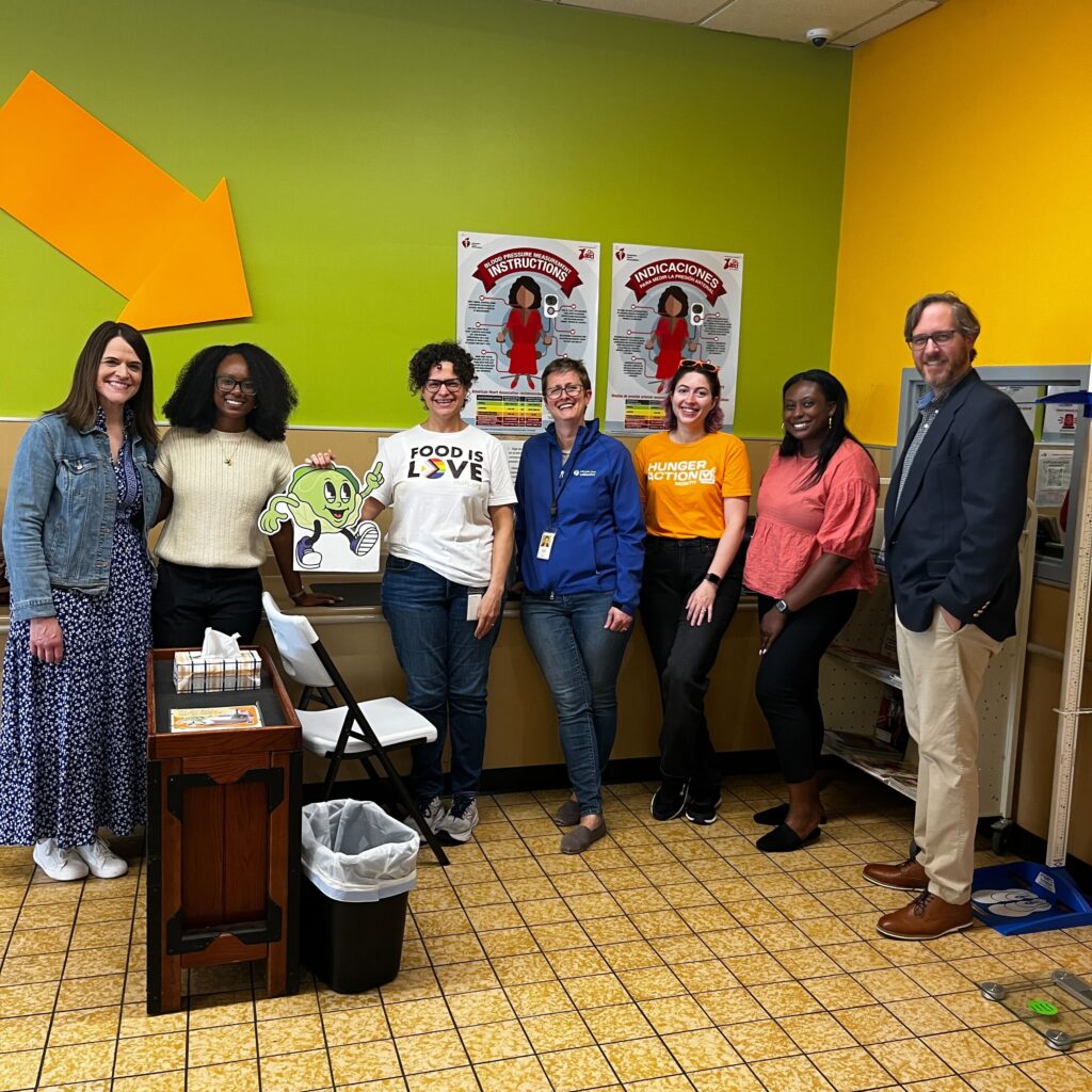 Farmacy team members welcome American Heart Association staff during their visit to the Mid-Ohio Market at Gantz Road